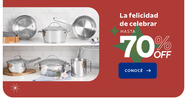 La felicidad de celebrar hasta 70% OFF